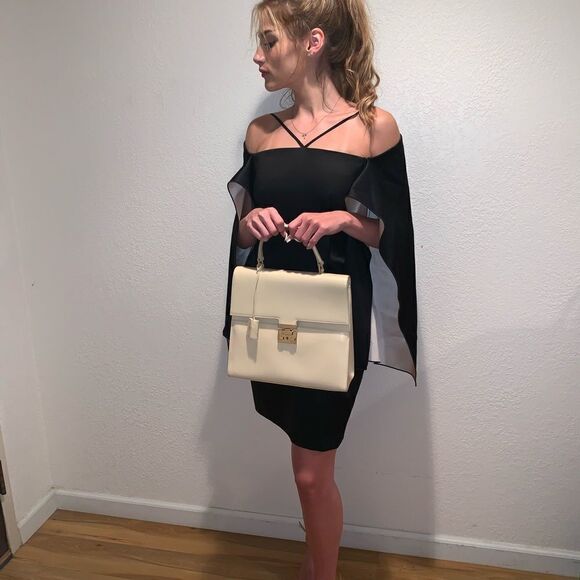 NWT Robert Mouret Meestead Off Shoulder Dress 4/6 - Picture 1 of 7